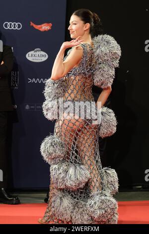 Ursula Corbero durante i Feroz Awards 2024 al Palacio Vistalegre Arena il 26 gennaio 2024 a Madrid, Spagna. (Foto di Oscar Gonzalez/Sipa USA) Foto Stock