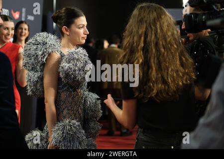 Madrid, Spagna. 26 gennaio 2024. Ursula Corbero durante i Feroz Awards 2024 al Palacio Vistalegre Arena il 26 gennaio 2024 a Madrid, Spagna. (Foto di Oscar Gonzalez/Sipa USA) (foto di Oscar Gonzalez/Sipa USA) credito: SIPA USA/Alamy Live News Foto Stock