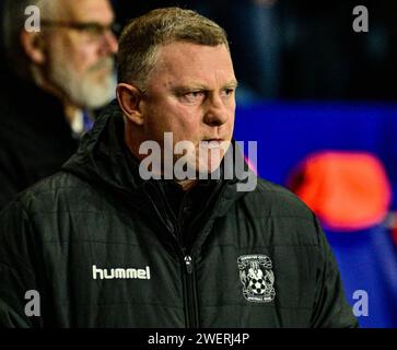 Hillsborough Stadium, Sheffield, Regno Unito. 26 gennaio 2024. Fa Cup Fourth Round Football, Sheffield Wednesday contro Coventry City; il manager del Coventry City Mark Robins Credit: Action Plus Sports/Alamy Live News Foto Stock