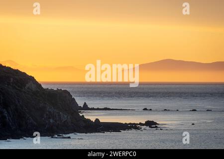 Titahi Bay, Porirua, Wellington, Isola del nord, Nuova Zelanda Foto Stock