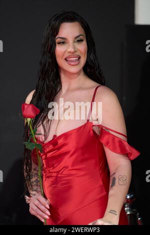 26 gennaio 2024, Madrid, Madrid, Spagna: Jedet partecipa ai Feroz Awards 2024 - Red Carpet al Palazzo Vistalegre il 26 gennaio 2024 a Madrid, Spagna (immagine di credito: © Jack Abuin/ZUMA Press Wire) SOLO PER USO EDITORIALE! Non per USO commerciale! Foto Stock