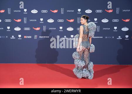 Madrid. Spagna. 20240126, Ursula Corbero partecipa ai Feroz Awards 2024 - Red Carpet al Palazzo Vistalegre il 26 gennaio 2024 a Madrid, Spagna credito: MPG/Alamy Live News Foto Stock