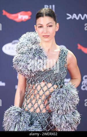 Madrid. Spagna. 20240126, Ursula Corbero partecipa ai Feroz Awards 2024 - Red Carpet al Palazzo Vistalegre il 26 gennaio 2024 a Madrid, Spagna credito: MPG/Alamy Live News Foto Stock