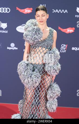 Madrid. Spagna. 20240126, Ursula Corbero partecipa ai Feroz Awards 2024 - Red Carpet al Palazzo Vistalegre il 26 gennaio 2024 a Madrid, Spagna credito: MPG/Alamy Live News Foto Stock