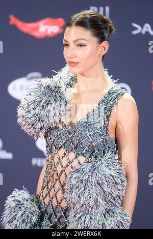 26 gennaio 2024, Madrid, Madrid, Spagna: Ursula Corbero partecipa ai Feroz Awards 2024 - Red Carpet al Palazzo Vistalegre il 26 gennaio 2024 a Madrid, Spagna (Credit Image: © Jack Abuin/ZUMA Press Wire) SOLO PER USO EDITORIALE! Non per USO commerciale! Foto Stock