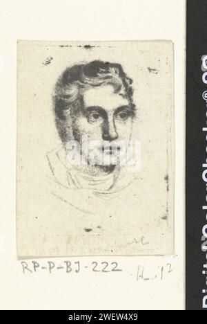 Busto ritratto di Ernst Willem Jan Bagelaar, Ernst Willem Jan Bagelaar, dopo Jan Willem Pieneman, incisione su carta stampata 1798 - 1837 Foto Stock