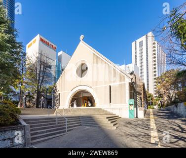 Tokyo, Giappone. 9 gennaio 2024. Chiesa anglicana di Sant'Andrea nel centro della città Foto Stock