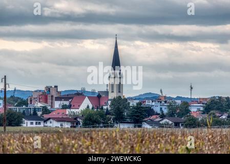 Murska Sobota, centro della regione di Prekmurje in Slovenia, paesaggio Foto Stock