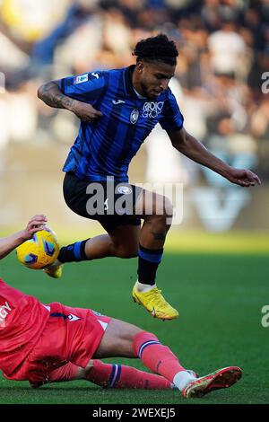 Bergamo, Italia. 15 gennaio 2024. Foto Spada/la Presse 27 gennaio 2024 - Bergamo, Italia - sport, calcio - Atalanta vs Udinese - Campionato italiano di calcio serie A TIM 2023/2024 - Stadio Gewiss. Nella foto: Jose Dos Santos Ederson (Atalanta BC);27 gennaio 2024 Bergamo, Italia - sport, calcio - Atalanta vs Udinese - Campionato di calcio serie A 2023/2024 - Stadio Gewiss . Nella foto: Jose Dos Santos Ederson (Atalanta BC); Credit: LaPresse/Alamy Live News Foto Stock