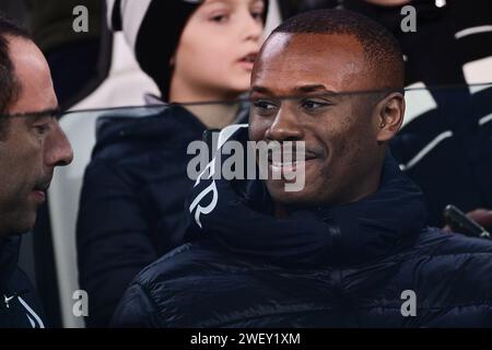 Torino, Italia. 27 gennaio 2024. Foto Marco Alpozzi/LaPresse 27 gennaio 2024 - Torino, Italia - sport - Juventus vs Empoli - Campionato italiano di calcio serie A TIM 2023/2024 - Stadio Allianz. Nella foto: Tiago Djal&#xf2; 27 gennaio 2024 Torino, Italia - sport Soccer - Juventus vs Empoli- Italian Football Championship League A TIM 2023/2024 - Allianz Stadium nella foto: Tiago Djal&#xf2; Credit: LaPresse/Alamy Live News Foto Stock