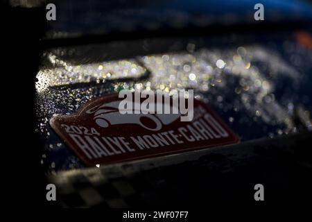 Ambientazione durante il Rallye Automobile Monte Carlo 2024, 1° round del WRC World Rally Car Championship 2024, dal 25 al 28 gennaio 2024 a Monte Carlo, Monaco Foto Stock