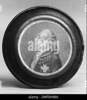 Anonimo - Ritratto in miniatura del Marchese de Lafayette Foto Stock