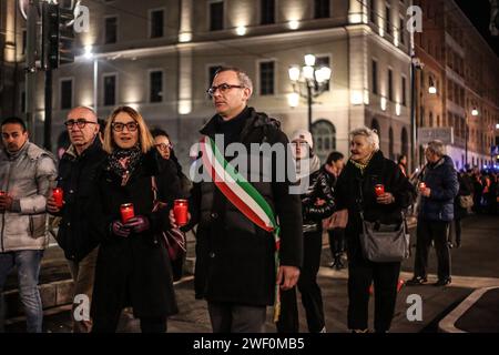 Torino, Italia. 27 gennaio 2024. Foto Credit: La Presse/Alamy Live News Foto Stock