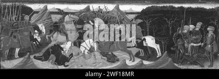 Apollonio di Giovanni di Tomaso - Battaglia di Farsalo e decapitazione di Pompeo - 15,910 Foto Stock