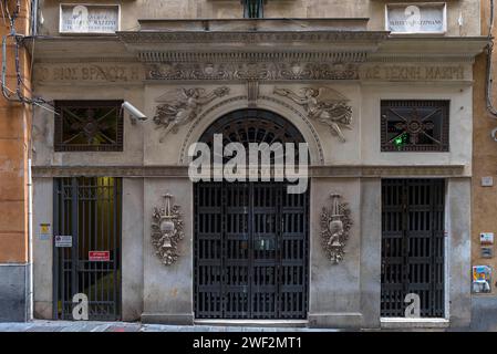 Museo di storia italiana dal 1934, Museo del Risorgimento, luogo di nascita del filosofo e combattente libero Giuseppe Mazzini, 1805-1872, via Foto Stock