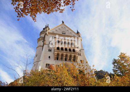 Il Castello di Neuschwanstein in Baviera, Germania Foto Stock