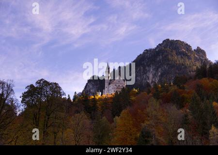 Il Castello di Neuschwanstein in Baviera, Germania Foto Stock