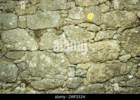 Le rovine della Hen Capel Llugwy sono costruite con rocce locali scavate all'inizio dell'XI secolo. È stato costruito per la comunità rurale dispersa Foto Stock