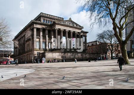 Intorno al Regno Unito - Harris Museum & Gallery, prima dei lavori di restauro. Foto Stock