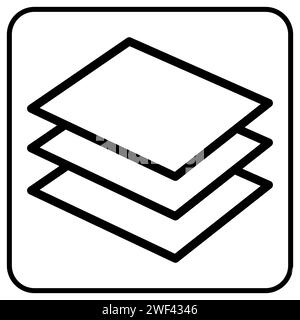 Multi strato in ceramica Nano per auto, icona vettoriale Illustrazione Vettoriale