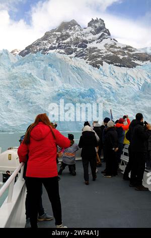 Ghiacciaio Spegazzini, parte del Parco Nazionale Los Glaciares in Argentina Foto Stock