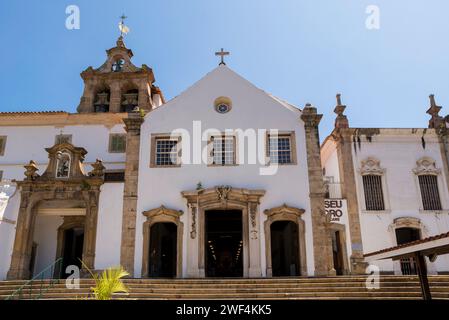 Rio de Janeiro, Brasile - 21 settembre 2023: Vista frontale del convento di Sant'Antonio situato nel centro della città. Foto Stock