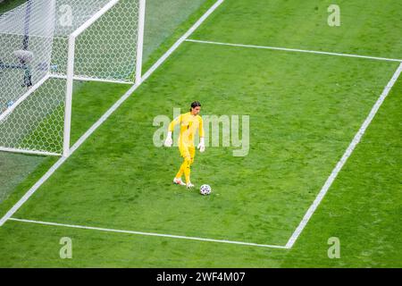 San Pietroburgo, Russia – 2 luglio 2021. Il portiere della nazionale svizzera Yann Sommer durante i quarti di finale di EURO 2020 Svizzera contro Spagna Foto Stock