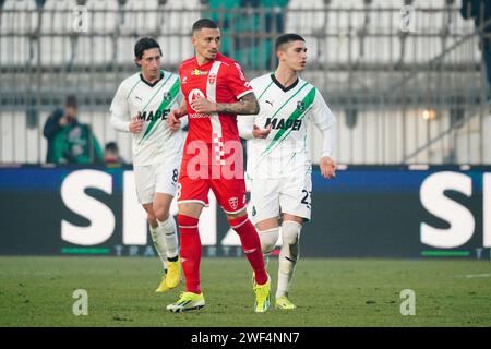 Monza, Italie. 28 gennaio 2024. Davide Bettella (AC Monza) durante il campionato italiano di serie A partita di calcio tra AC Monza e US Sassuolo il 28 gennaio 2024 allo U-Power Stadium di Monza, Italia - foto Morgese-Rossini/DPPI Credit: DPPI Media/Alamy Live News Foto Stock