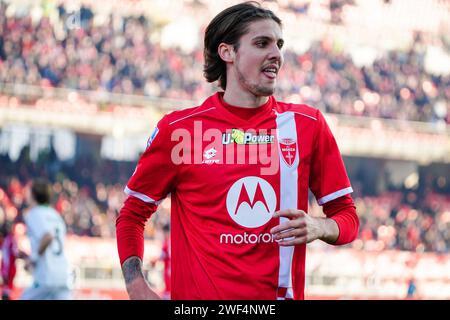 Monza, Italie. 28 gennaio 2024. Andrea Colpani (AC Monza) durante il campionato italiano di serie A partita di calcio tra AC Monza e US Sassuolo il 28 gennaio 2024 allo U-Power Stadium di Monza, Italia - foto Morgese-Rossini/DPPI Credit: DPPI Media/Alamy Live News Foto Stock