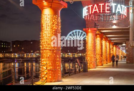 Tate Gallery, The Albert Dock, Liverpool, nel novembre 2023. Foto Stock