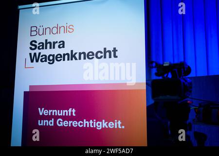 Symbolbild Logo Partei Buendnis Sahra Wagenknecht Logo der neuen Partei Buendnis Sahra Wagenknecht BSW-Partei Berlin Berlin Deutschland *** immagine simbolica Logo Party Buendnis Sahra Wagenknecht Logo del nuovo partito Buendnis Sahra Wagenknecht BSW Party Berlin Germania Foto Stock