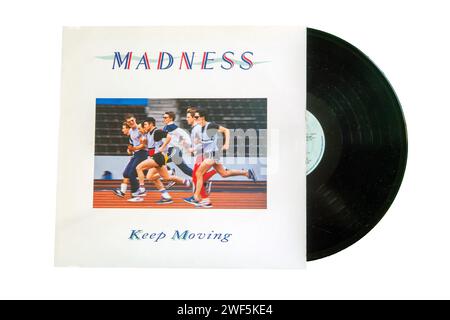 Cover dell'album KEEP MOVING della band pop britannica MADNESS del 1983 Foto Stock