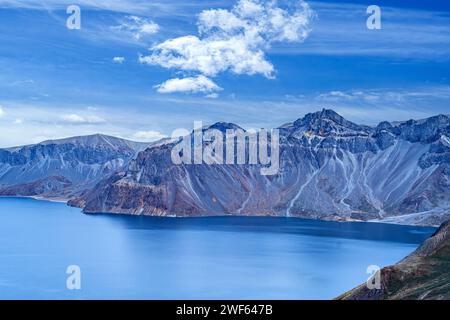 Tianchi, West Slope of Changbai Mountain, Fusong County, Yanbian Korean Autonomous Prefecture, Jilin Province Foto Stock