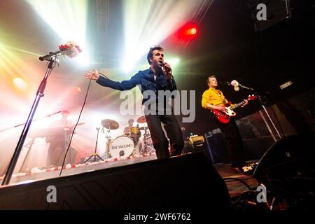 Milano, Italia. 28 gennaio 2024. Justin Young dei vaccini esegue dal vivo presso magazzini generali di Milano. (Foto di Mairo Cinquetti/SOPA Images/Sipa USA) credito: SIPA USA/Alamy Live News Foto Stock