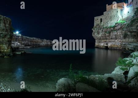 SPIAGGE DI Spiaggia Polignano a Mare - Puglia - Italia Foto Stock