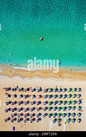 Spiaggia di Loutsa, comune di Parga, Preveza, Epiro, Grecia. Foto Stock