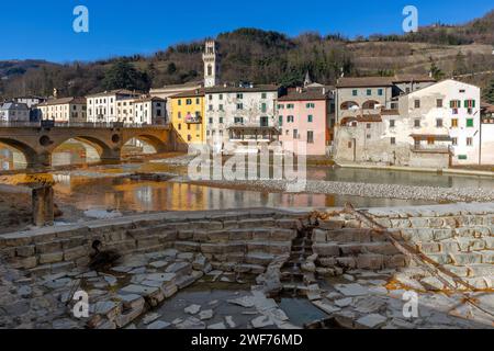 La città vecchia di Santa Sofia in Emilia-Romagna, Italia. Foto Stock