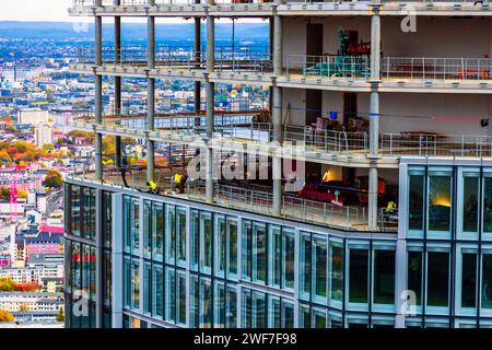 Nuovo edificio dello skyline a Francoforte, 2 novembre 2023, Francoforte Foto Stock