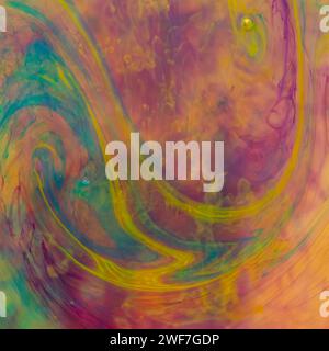 Dipingere l'immagine astratta con acqua Foto Stock