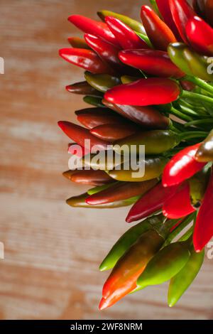 mazzo di peperoncino piccolo Foto Stock