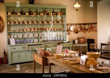 Regno Unito, Inghilterra Kent, Penshurst, Penshurst Place, The Kitchen Foto Stock