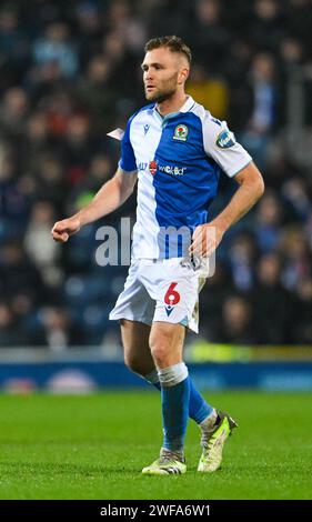 Ewood Park, Blackburn, Regno Unito. 29 gennaio 2024. Fa Cup Fourth Round Football, Blackburn Rovers vs Wrexham; Sondre Tronstad of Blackburn Credit: Action Plus Sports/Alamy Live News Foto Stock