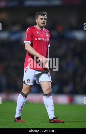 Blackburn, Regno Unito. 29 gennaio 2024. James Jones di Wrexham durante la partita di fa Cup a Ewood Park, Blackburn. Il credito fotografico dovrebbe leggere: Ben Roberts/Sportimage Credit: Sportimage Ltd/Alamy Live News Foto Stock