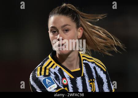 Biella, Italia. 29 gennaio 2024. Viola Calligaris della Juventus durante la partita di serie A femminile allo Stadio Vittorio Pozzo di biella. Il credito fotografico dovrebbe leggere: Jonathan Moscrop/Sportimage Credit: Sportimage Ltd/Alamy Live News Foto Stock