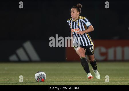 Biella, Italia. 29 gennaio 2024. Lisa Boattin della Juventus durante il match di serie A femminile allo Stadio Vittorio Pozzo di biella. Il credito fotografico dovrebbe leggere: Jonathan Moscrop/Sportimage Credit: Sportimage Ltd/Alamy Live News Foto Stock