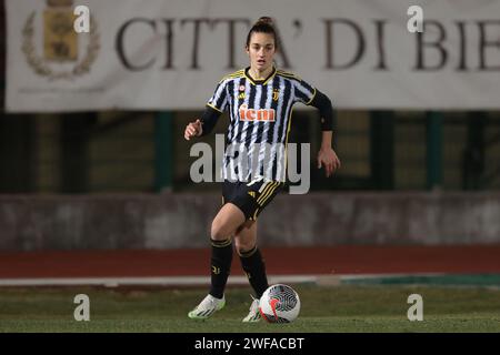 Biella, Italia. 29 gennaio 2024. Martina Lenzini della Juventus durante la partita di serie A femminile allo Stadio Vittorio Pozzo di biella. Il credito fotografico dovrebbe leggere: Jonathan Moscrop/Sportimage Credit: Sportimage Ltd/Alamy Live News Foto Stock