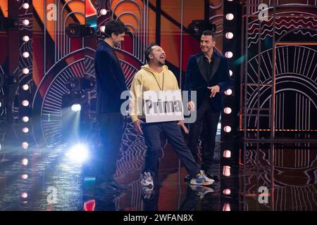 Napoli, Italia. 31 marzo 2022. Alessandro Bolide partecipa al primo episodio del famoso spettacolo comico 'Mad in Italy' presso l'auditorium RAI di Napoli. (Foto di Francesco Cigliano/SOPA Images/Sipa USA) credito: SIPA USA/Alamy Live News Foto Stock