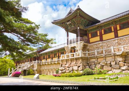 Cheongungyo Baegungyo del Tempio di Bulguksa a Gyeongju, Corea del Sud. Foto Stock