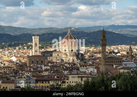 SIMON DAVAL / PERIPLES ET CIE / MAXPPP - Photo d'Illustration de la ville de Florence (Firenze) en Italie : architettura, musées, églises... - Viaggi a Firenze in Italia Foto Stock