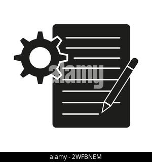 Proietta l'icona solida. Illustrazione vettoriale. EPS 10. Immagine stock. Illustrazione Vettoriale